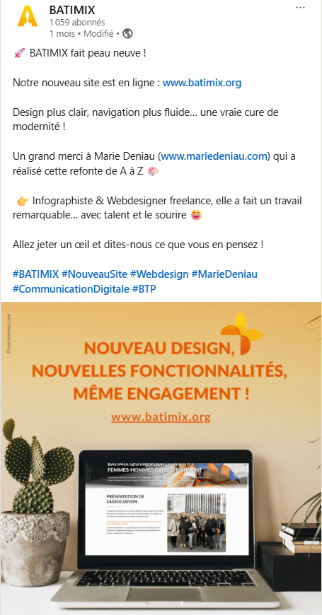 Témoignages et reconnaissance de l'association batimix