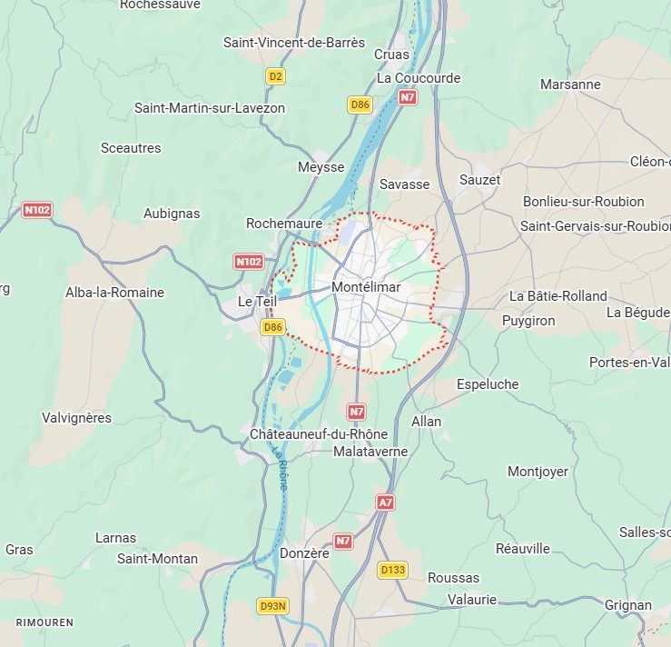 Carte de localisation de la MSP
