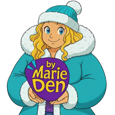 Logo by marie den et avatar marie deniau